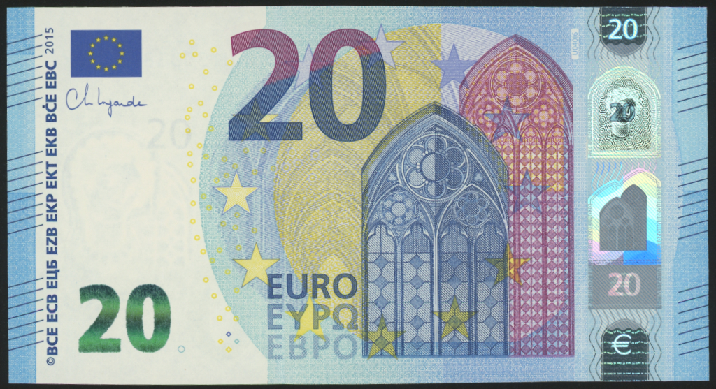 European Union 20 Euros 2015 P22u (France) Uncirculated