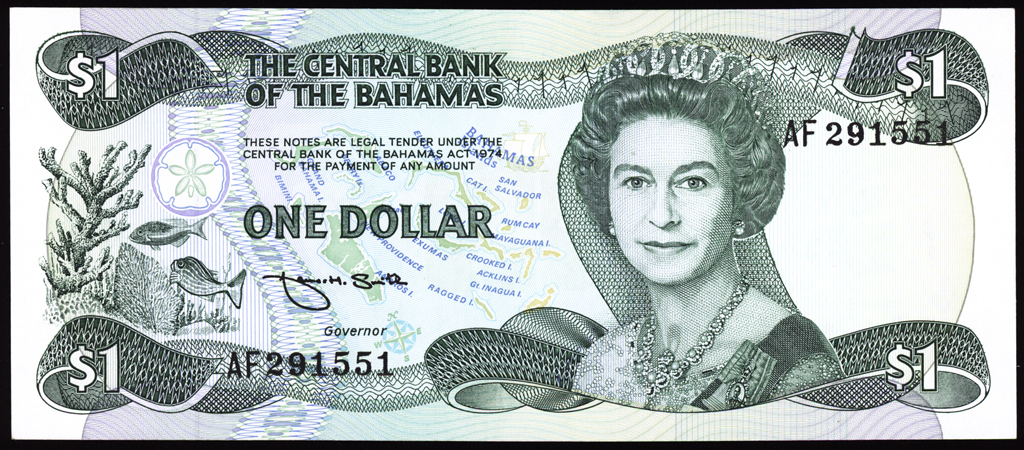 Bahamas 1 Dollar 1974 P43b Uncirculated