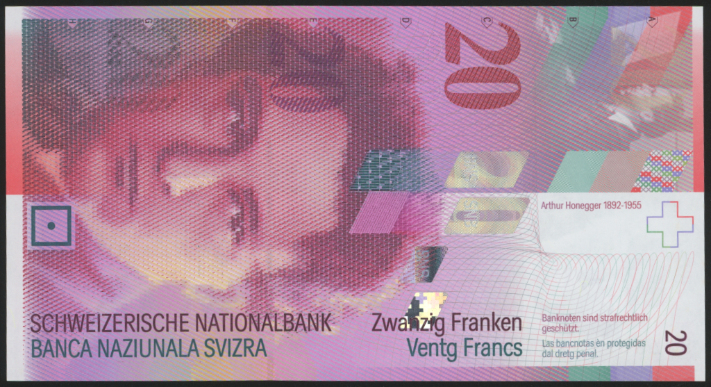 Switzerland 20 Francs 2003 P69b Uncirculated