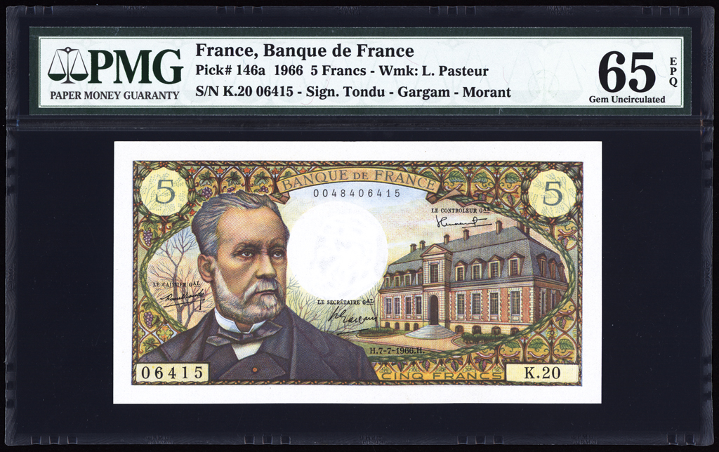 France 5 Francs 1966 P146a PMG Gem Uncirculated 65 EPQ